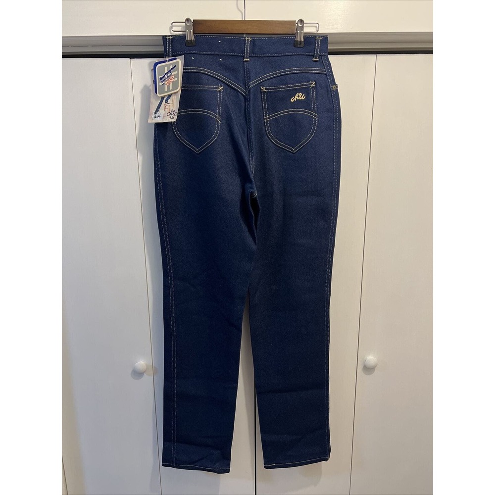 VTG Chic by‎ H.I.S. High Waisted Blue Jeans Size 14 Long/Tall NWT Made In USA